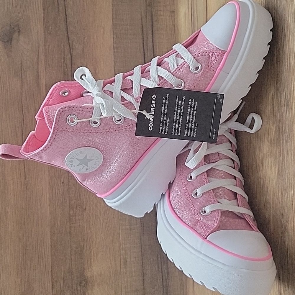Converse Pink Chuck Taylor High-Tops - Picture 7 of 15